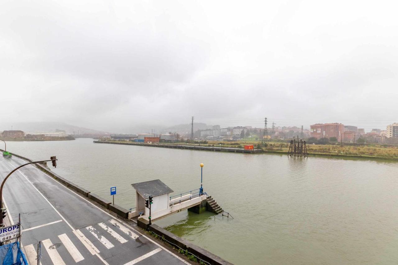 Apartamento Kuia Con Vistas Frontales A La Ria De Bilbao Cerca Del Metro Erandio Exterior photo